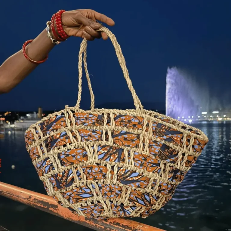 Sac Cabas en Raphia Wax