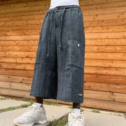 Pantalon Baggy en Bogolan