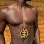collier gye nyame en bronze – Image 2