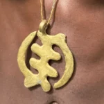 collier gye nyame en bronze – Image 3
