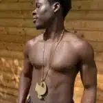 Collier Sankofa en bronze doré, symbole adinkra du retour aux sources, bijou africain fait main