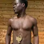 Collier Sankofa en bronze doré, symbole adinkra du retour aux sources, bijou africain fait main, vue 3